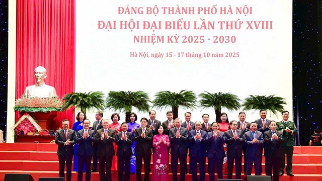 17 đồng chí được bầu vào Ban Thường vụ Thành ủy Hà Nội khóa XVIII, nhiệm kỳ 2025 -2030