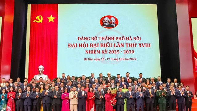 Đại hội đại biểu Đảng bộ Thành phố Hà Nội lần thứ XVIII, nhiệm kỳ 2025 - 2030 thành công tốt đẹp