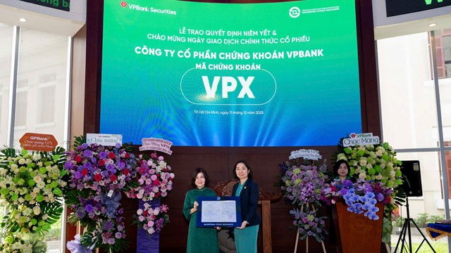 Cổ phiếu VPX chính thức giao dịch trên HoSE