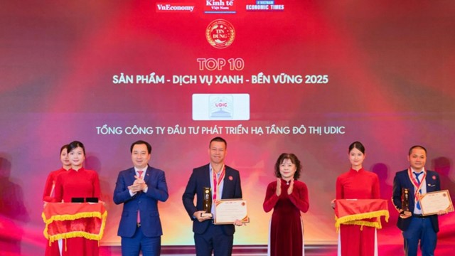 Khẳng định vị thế thương hiệu UDIC với TOP 10 Sản phẩm - Dịch vụ xanh - Bền vững 2025