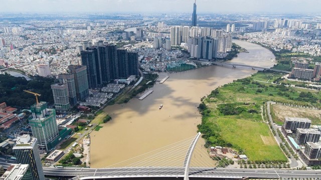 Đề xuất làm đảo vườn giữa lòng sông Sài Gòn, là điểm dừng chân kết nối các cầu đi bộ lân cận