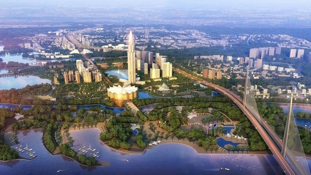 Dự án tòa Tháp Tài chính cao 108 tầng cao nhất Việt Nam, nằm trong khu đô thị trị giá 4,2 tỷ USD, do công ty thiết kế tòa nhà cao nhất thế giới lên ý tưởng