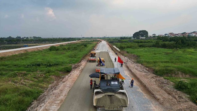 Năm 2025, hoàn thành 58km đường song hành Vành đai 4 qua 7 quận, huyện của Hà Nội