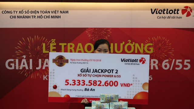 Vietlott có thêm 5 tỷ phú xổ số trong cùng 1 ngày