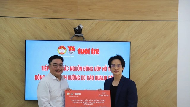 Ca sĩ Hà Anh Tuấn ủng hộ hơn 1,3 tỷ đồng giúp đồng bào khắc phục hậu quả sau bão số 10