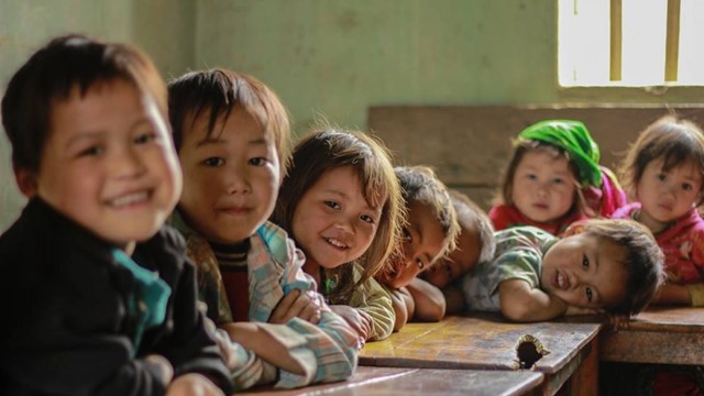 Trẻ em từ 3-5 tuổi thuộc nhóm đối tượng này sẽ được hỗ trợ tiền ăn và chi phí học tập hàng tháng