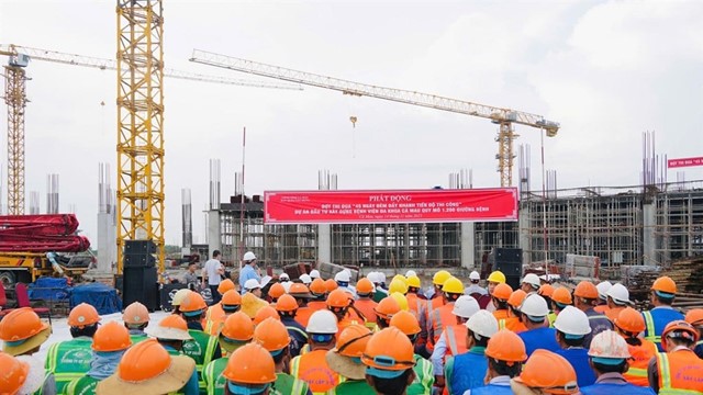 Phát động 45 ngày đêm đẩy nhanh tiến độ, làm việc '3 ca, 4 kíp', chạy nước rút hoàn thành bệnh viện 3.300 tỷ