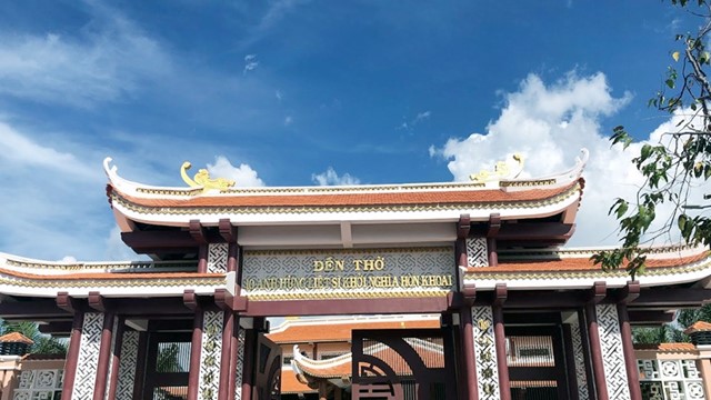 Trùng tu, nâng cấp đền thờ 10 Anh hùng liệt sỹ nơi đất mũi