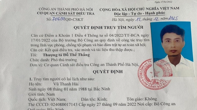 Công an truy tìm người đại diện Công ty TNHH Hợp tác quốc tế HPT