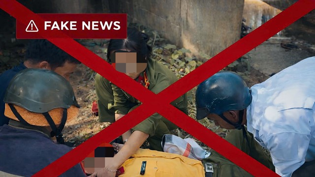 Thông tin ‘cán bộ công an bị người dân đâm tử vong khi tham gia cưỡng chế đất’ là sai sự thật