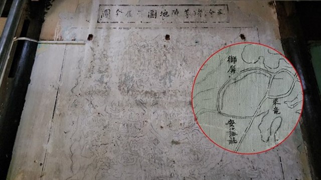 Phát hiện bức họa nghi bản đồ cổ bên trong Kinh thành Huế