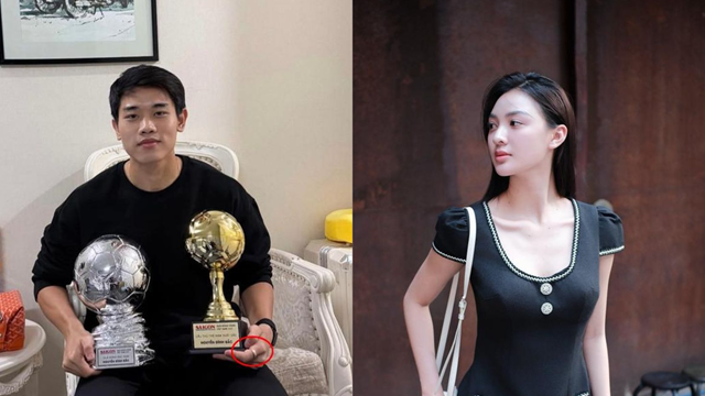 Xuất hiện hình ảnh cầu thủ nổi nhất U23 Việt Nam 'đeo nhẫn đôi' với Á hậu SN 2003
