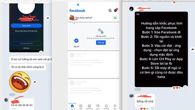 Facebook và Messenger lỗi, người dùng rộn ràng hỏi thăm nhau, tưởng bị đánh cắp tài khoản