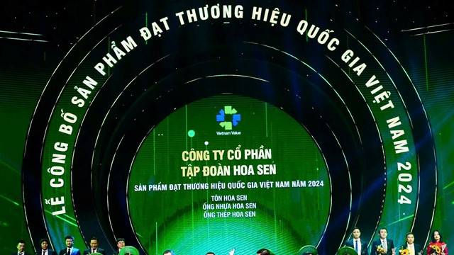 Tập đoàn Hoa Sen được vinh danh Thương hiệu Quốc gia Việt Nam