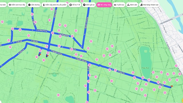 Vị trí hơn 1.000 nhà vệ sinh miễn phí, ai đi xem diễu binh, diễu hành A80 nhớ lưu lại