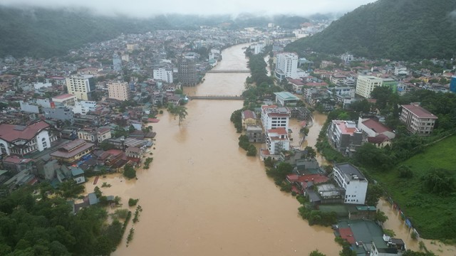 Nhiều xã, phường ở Tuyên Quang ngập lụt, sạt lở nghiêm trọng