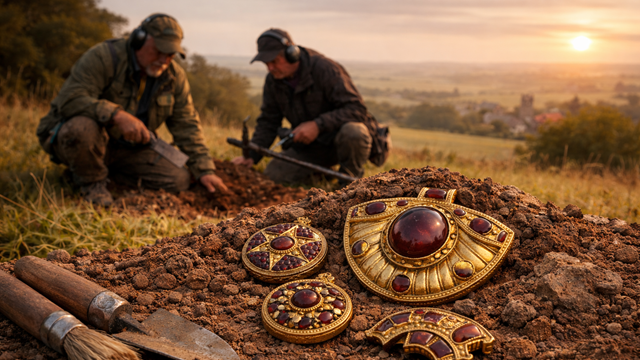 Người dân phát hiện 'kho báu' toàn vàng, đá quý trên sườn đồi gần làng sinh sống 