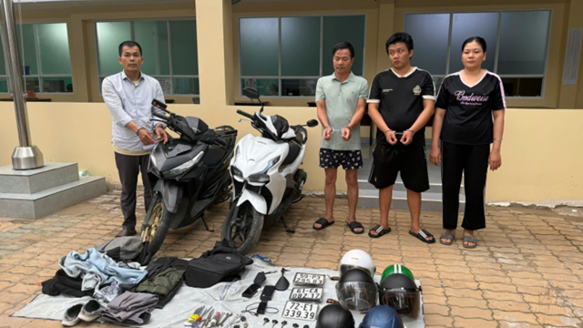 Triệt phá nhóm đối tượng trộm cắp xe máy khu vực cổng trường học