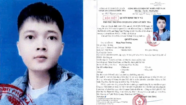 Truy nã đặc biệt Đặng Nam Trường sinh năm 2000